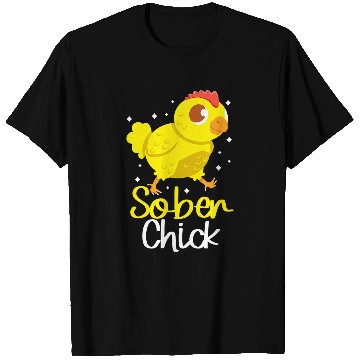 Discover Chicken Pet Sober Chick AA NA Narcotics Anonymous Sobriety Recovery T-Shirts