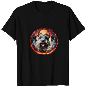 Discover Movie Magic Portal Miniature Schnauzer Dog Mini Schnauzer T-Shirts