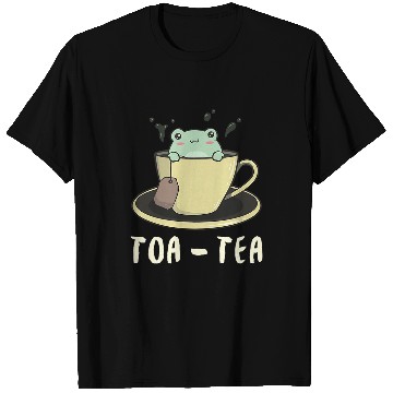 Discover Frog Pet Cottagecore Aesthetic Kawaii Frog Toad Toa Tea In A Tea Cup8 T-Shirts