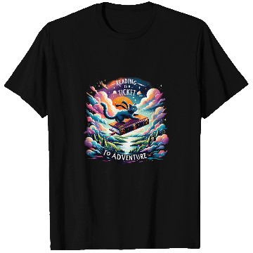 Discover Book Fun Adventure Begins At Your Library Cat Lovers Book Lovers T-Shirts
