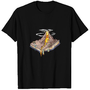 Discover Book Fun Volcano Fantasy Novel Books Book Reading T-Shirts