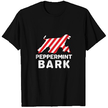 Discover Christmas Dog Peppermint Bark Afghan Hound Funny T-Shirts