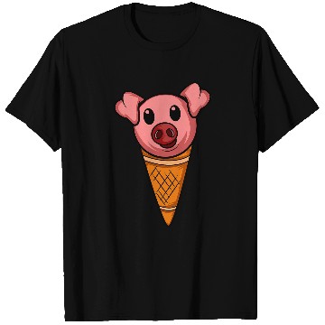 Discover Pig Pet Ice Cream Fun loving Person T-Shirts