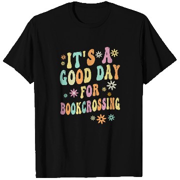 Discover Book Fun Cute Bookcrosser Flower Apparel Love Book Swapping T-Shirts