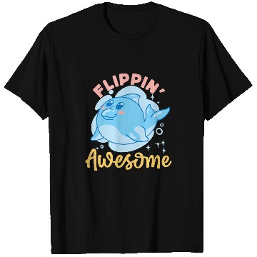 Discover Dolphin Pet Gift Flippin Awesome 2 T-Shirts