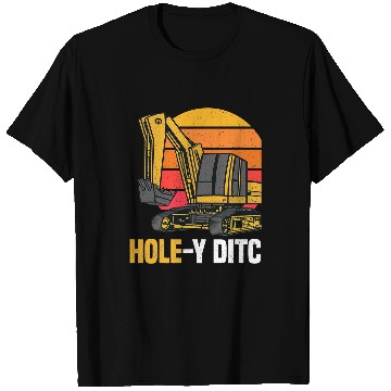 Discover Excavator Fun Heavy Machinery Backhoe Operator Excavator Sand Digger T-Shirts
