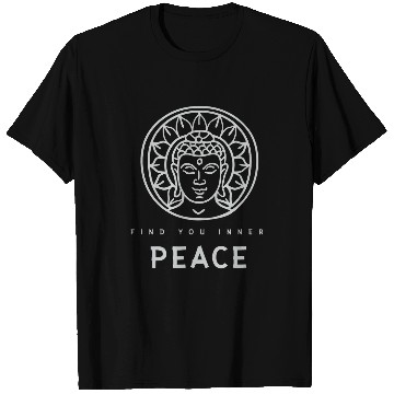 Discover Buddha Monk Namaste Control Thoughts Inner Peace Buddhism T-Shirts