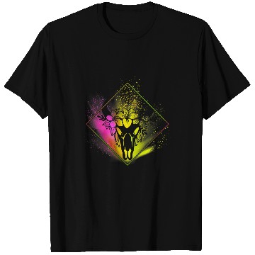 Discover Cow Pet Boho Cow Skull Flowers Diamond Pink and Yellow Splatter T-Shirts