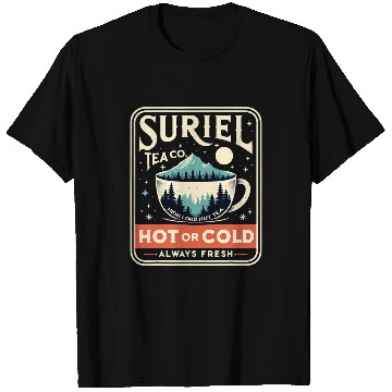 Discover Book Fun Suriel Tea Co Hot Or Cold Always Fresh Reader Book Lover 1 T-Shirts