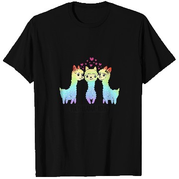 Discover Llama Pet PolyLlamaRous Funny Polyamory For Polyamorous Throuple T-Shirts