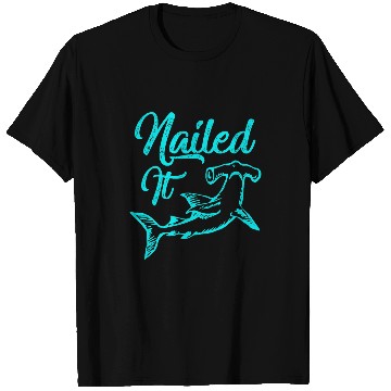 Discover Shark Pet Trendy Nailed It Hammerhead Shark Deep Sea T-Shirts