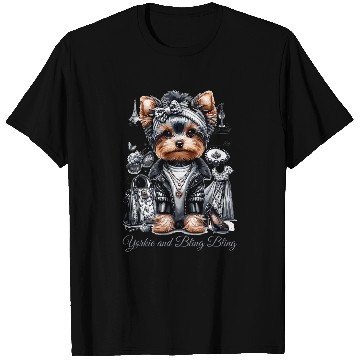 Discover Yorkshire Terrier Yorkie and Bling Bling T-Shirts