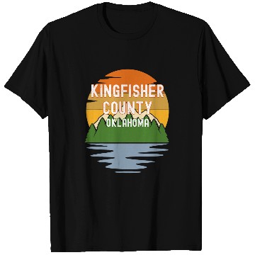 Discover Fishing Fun From Kingfisher County Oklahoma vintages Sunset T-Shirts