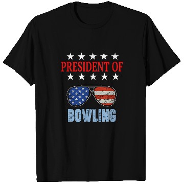 Discover Sport Bowling President of Bowling Phrase Bowling Beginners T-Shirts