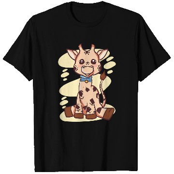 Discover Giraffe Pet Cute Kawaii Anime Aesthetic Japanese Grey T-Shirts