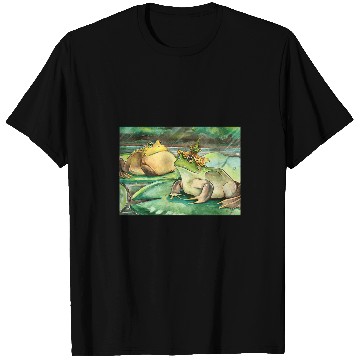 Discover Frog Pet Cottagecore Frog Lotus Pond Watercolor Toad Frog Lovers T-Shirts