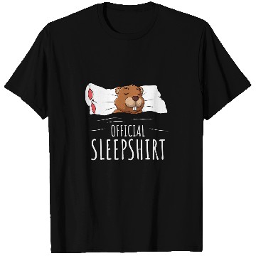Discover Beaver Pet Sleeping Beaver Lover Official Sleep T-Shirts