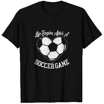 Discover Life Begins After A Soccer Game Goalkeeper Soccer Coach T-Shirts