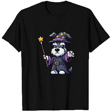 Discover Schnauzer Pet Wizard Funny Dog Magic T-Shirts