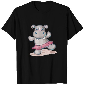 Discover Dancing Hippo Ballerina T-Shirts