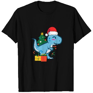 Discover Dinosaur Pet Cute TRex Tyrannosaurus rexs Dinosaur Santa Merry Christmas T-Shirts
