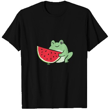 Discover Frog Pet Watermelon Summer Watermelon Frog T-Shirts