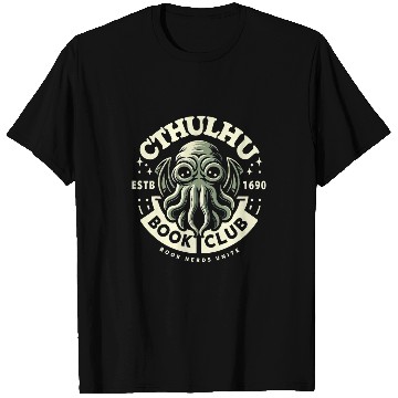 Discover Book Fun Reading Club Cthulhu Book Club T-Shirts
