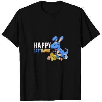 Discover Dinosaur Pet Cute Easter Dinosaur Dino Lover Bunny Easter Egg Hunter Kids T-Shirts