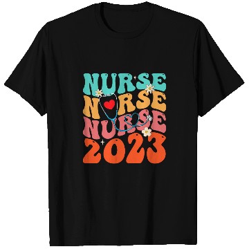Discover Cute Groovy Stethoscope nurses Life Nursing nurses Week 2 T-Shirts