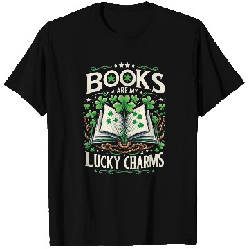 Discover Book Fun Are My Lucky Charms St Patricks Day Librarian Lovers T-Shirts