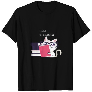 Discover Book Fun Reading Cat Library Book Club Cats Lover T-Shirts