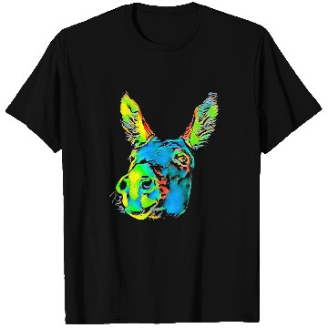 Discover Donkey Pet Face Pop Art T-Shirts