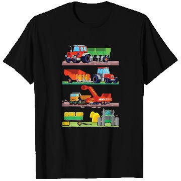 Discover Tractor Fun driving Farm Vehicles T-Shirts