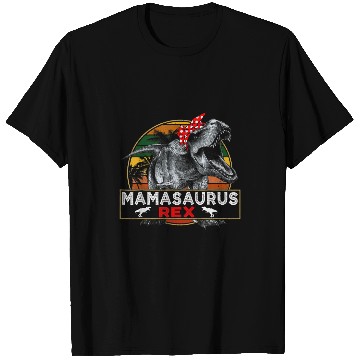 Discover Dinosaur Pet Mamasaurus T rexs Dinosaur Funny Mama Saurus Family Matching T-Shirts