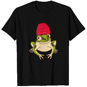 Discover Frog Pet With Raspberry Hat Amphibian Tadpole Frog Lover T-Shirts
