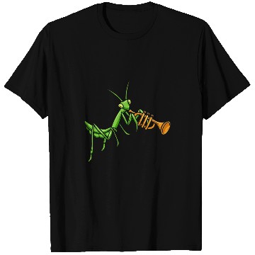 Discover Praying Mantis Violin Bug Catcher Musical Instrument T-Shirts