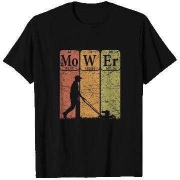 Discover Lawn Mower Fun Periodic Table Elements Lawn Mowing Nerd vintages 5 T-Shirts