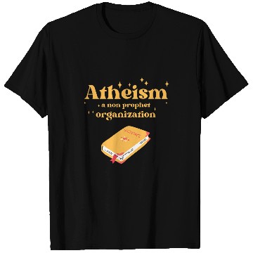 Discover Book Fun Atheism a non prophet Organization Funny Science Book Bible T-Shirts