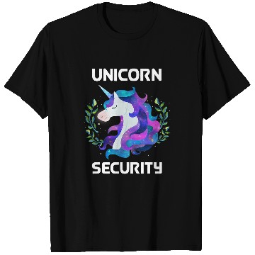 Discover Unicorn Pet Security Tee Guard Magical Costume Art Dad Mom T-Shirts