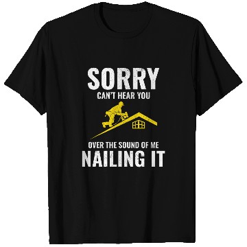Discover Roofer Roofing Roof Mechanic Contractor Construction Worker T-Shirts
