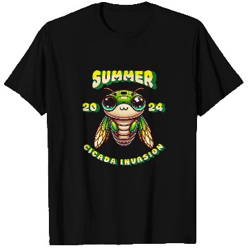 Discover Colorful Cicada 2024 Invasion T-Shirts