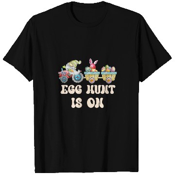 Discover Tractor Fun driving Kids Egg Hunt Is On Tractor Easter Eggs T-Shirts