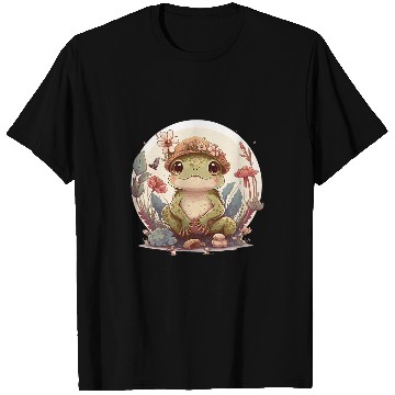 Discover Frog Pet Cute Cottagecore Baby Frog Toad Frog Lovers T-Shirts