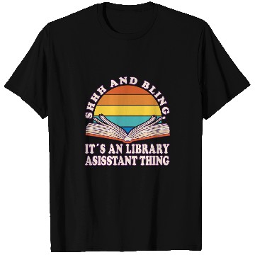 Discover Shhh And Bling Librarian Library Assistant T-Shirts