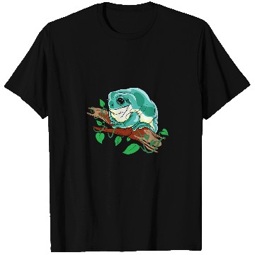 Discover Frog Pet Cute Australian green tree frog For amphibian moms and dads T-Shirts
