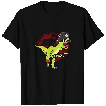 Discover Dinosaur Pet Pirate Funny Tyrannosaurus Rex T-Shirts