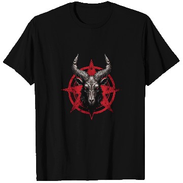 Discover Goats Pet Head Baphomest Pentagram Satanic Devil Occul T-Shirts