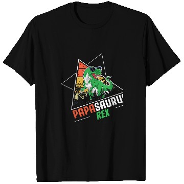Discover Dinosaur Pet Papasaurus rexs Fathers Day Papa T-Shirts