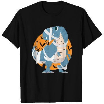 Discover Dinosaur Pet Spooky Dinosaur T rexs Mummy Pumpkin Halloween 2 T-Shirts