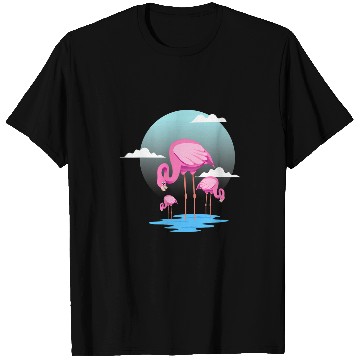 Discover Flamingo Pet Zoo Bird Watcher T-Shirts